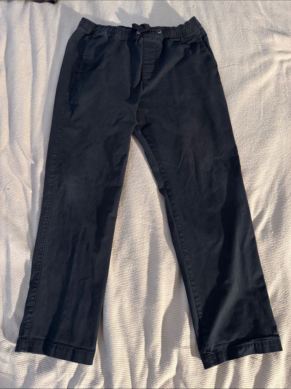 GAP Men's Large Black Drawstring Chinos
